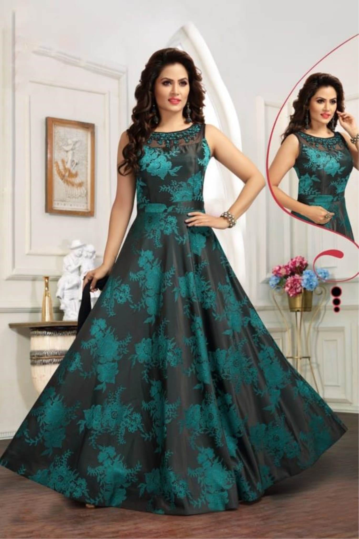 Gowns (गाउन) - Upto 50% to 80% OFF on Indian Gowns Designs Online at Best  Prices In India | Flipkart.com