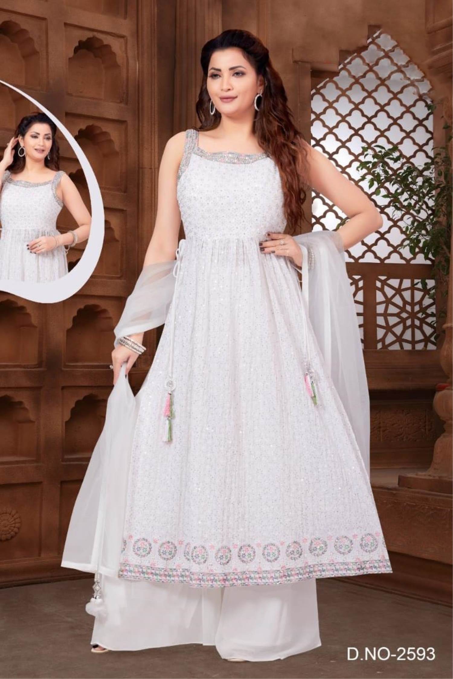 White color party dress hotsell