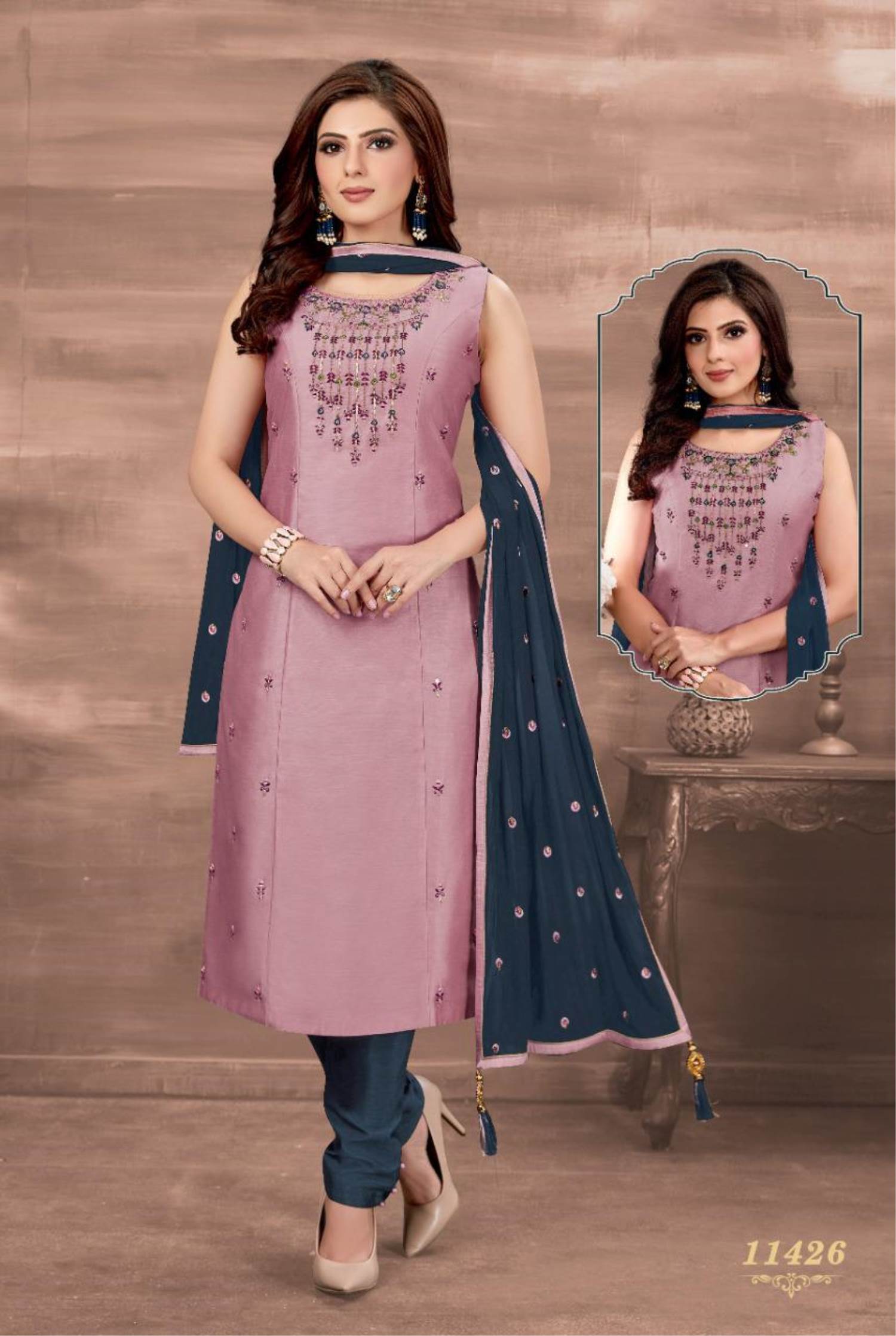 Purple Salwar Suit- Buy Purple Color Salwar Kameez Online