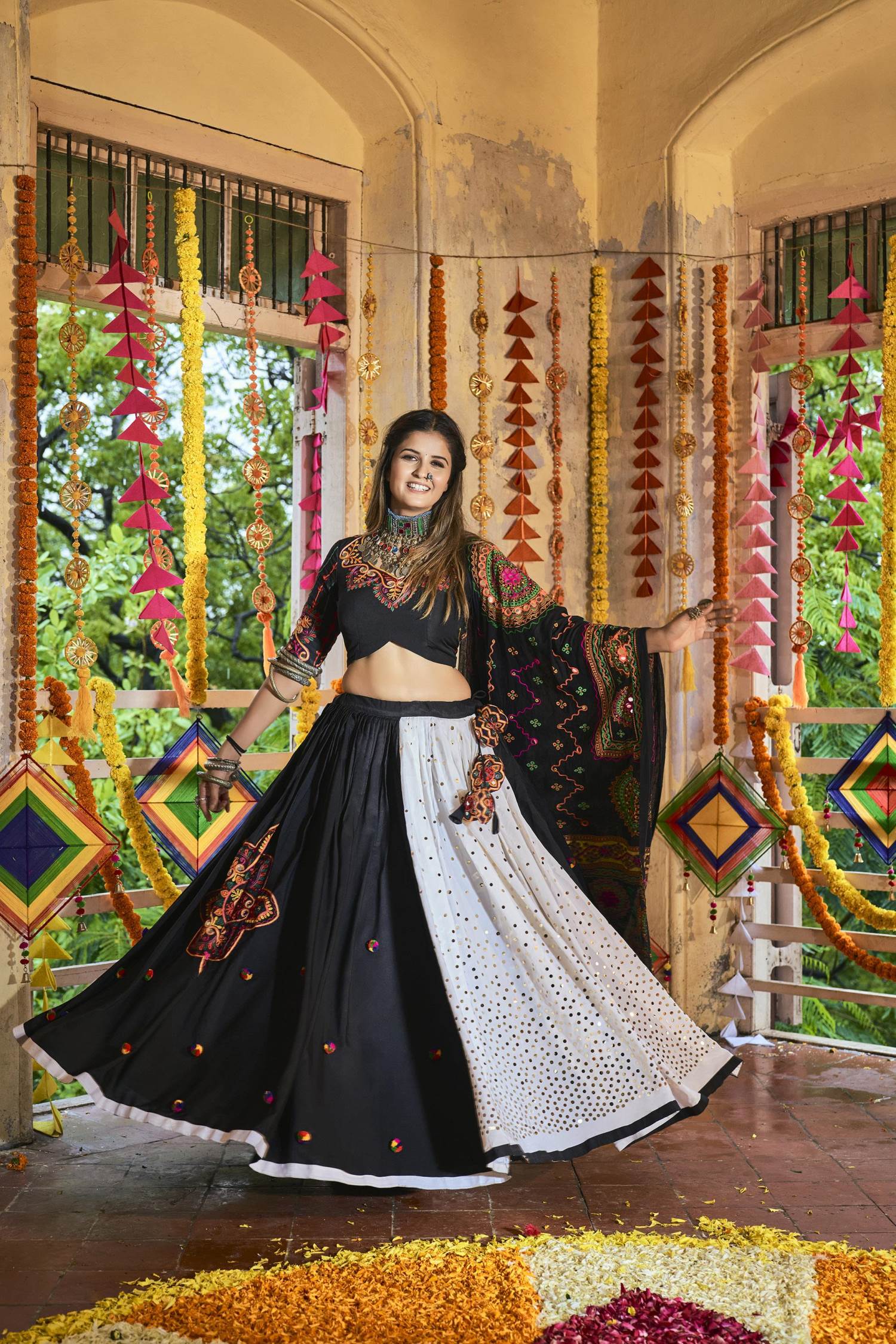 Green Heavy Designer Work Navratri Festive Special Chaniya Choli  Indian  Heavy Anarkali Lehenga Gowns Sharara Sarees Pakistani Dresses in  USAUKCanadaUAE  IndiaBoulevard