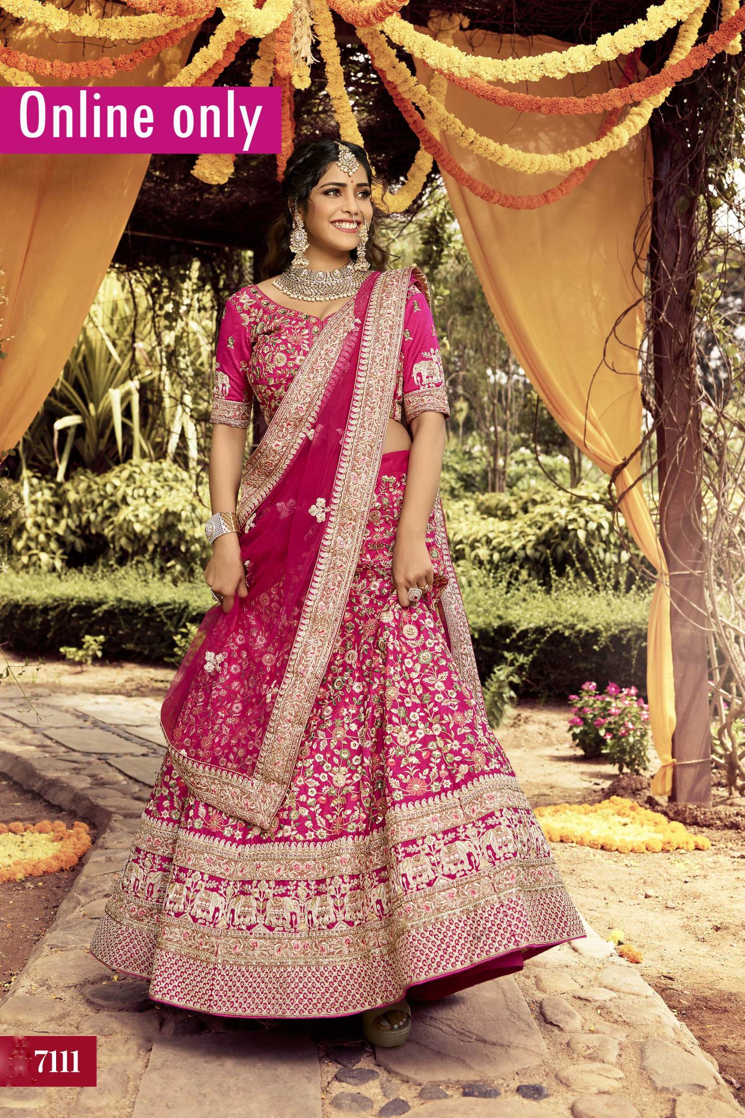 Pink Color Wedding Colllection Semi 