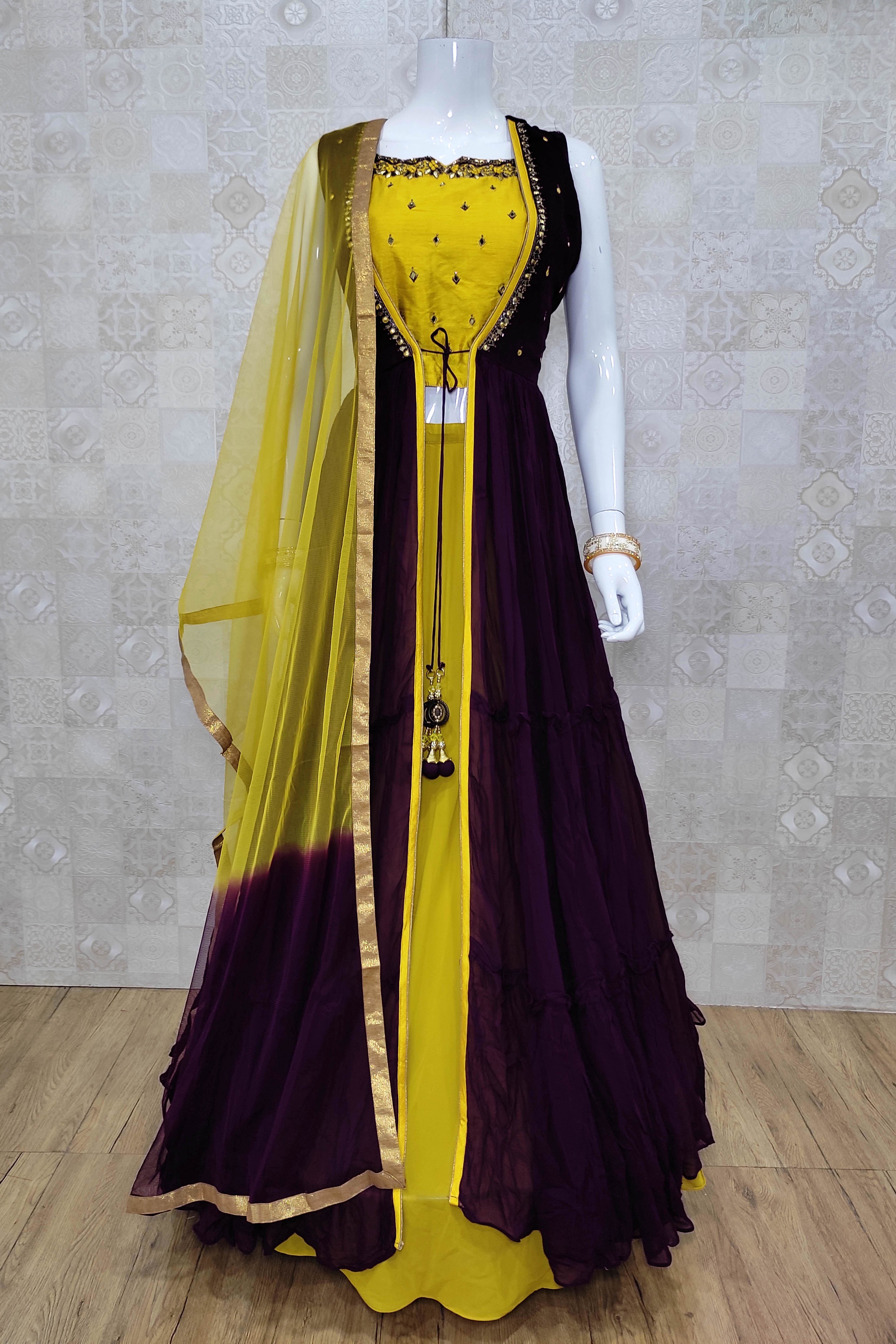 Dark Grape Colour With Embroidery And Stone Yoke Work Suit Material. |  Jolly Silks - The Destination Of Silks | Online shopping site - Jolly Silks