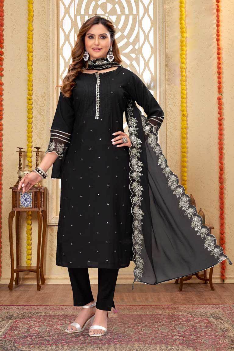 Black Georgette Designer Salwar Suit