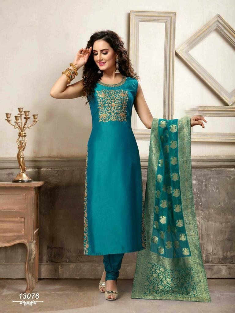 Green Party Wear Designer Full Sleeves Satin Georgette Long Anarkali Suit  For Ladies at Best Price in Kolkata | Roy Trading Private Limirted