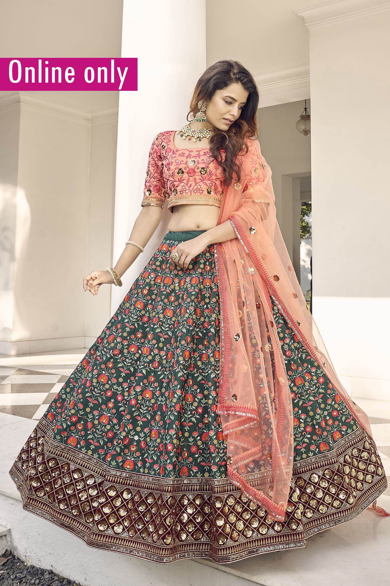 Trending Offbeat Bridal Lehenga Colors Will Make You Look Stunning On Your  Wedding | 13 Lehenga Color Combinations For Brides