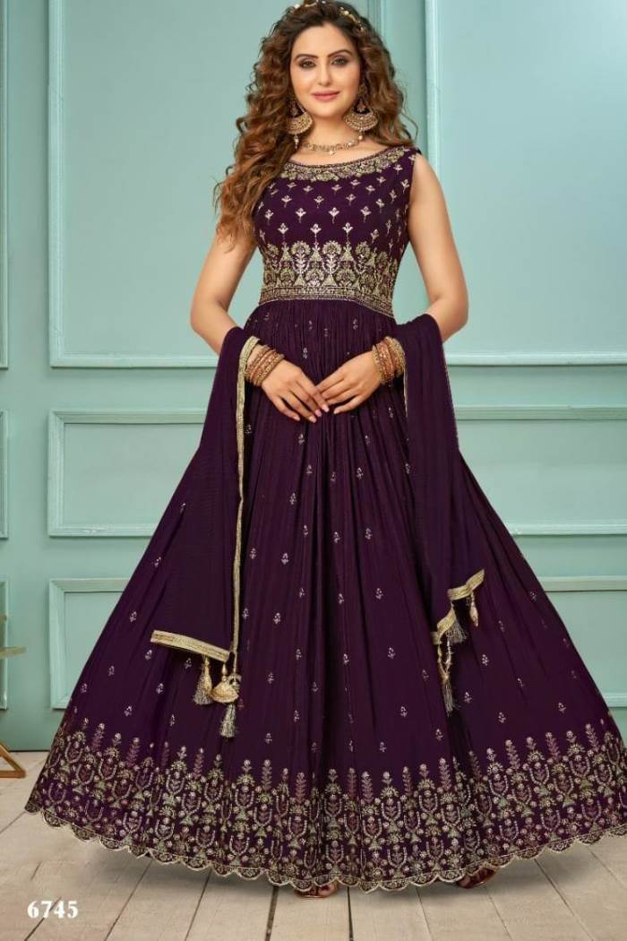 Selling this gorgeous ball gown grape wine colour wedding dress - Women -  1762723310