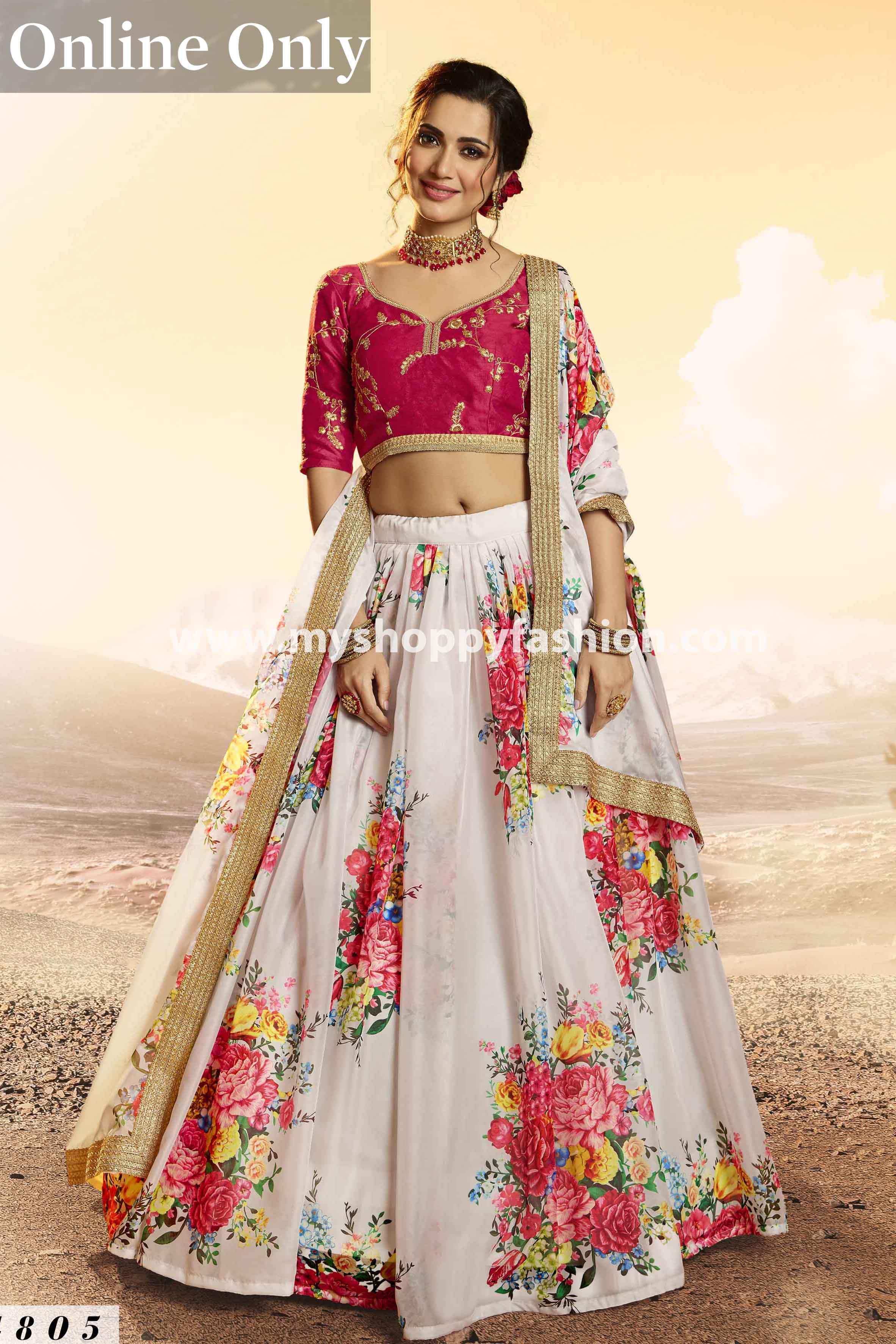 Women Off White Net Designer Lehenga Choli Online - Inddus US. – Inddus.com