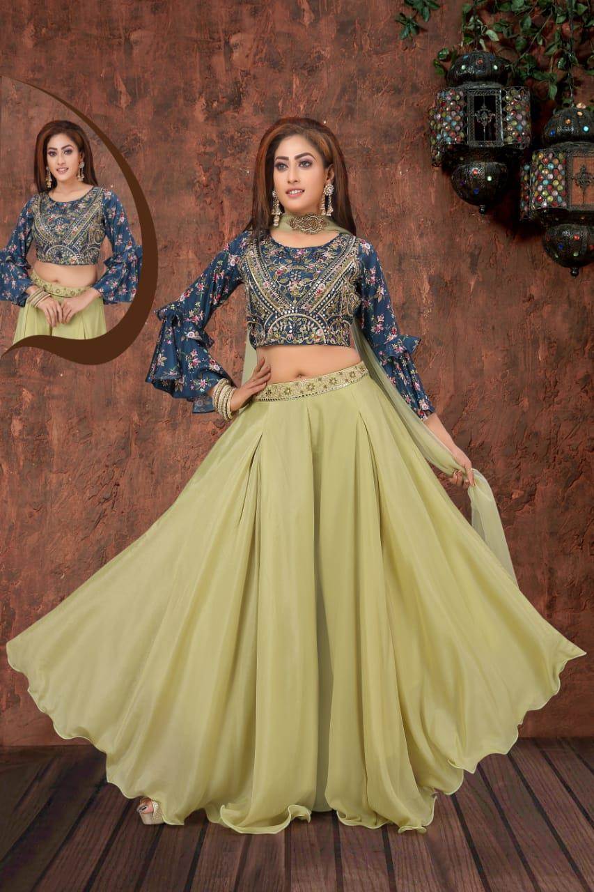 party wear plazo set with dupatta