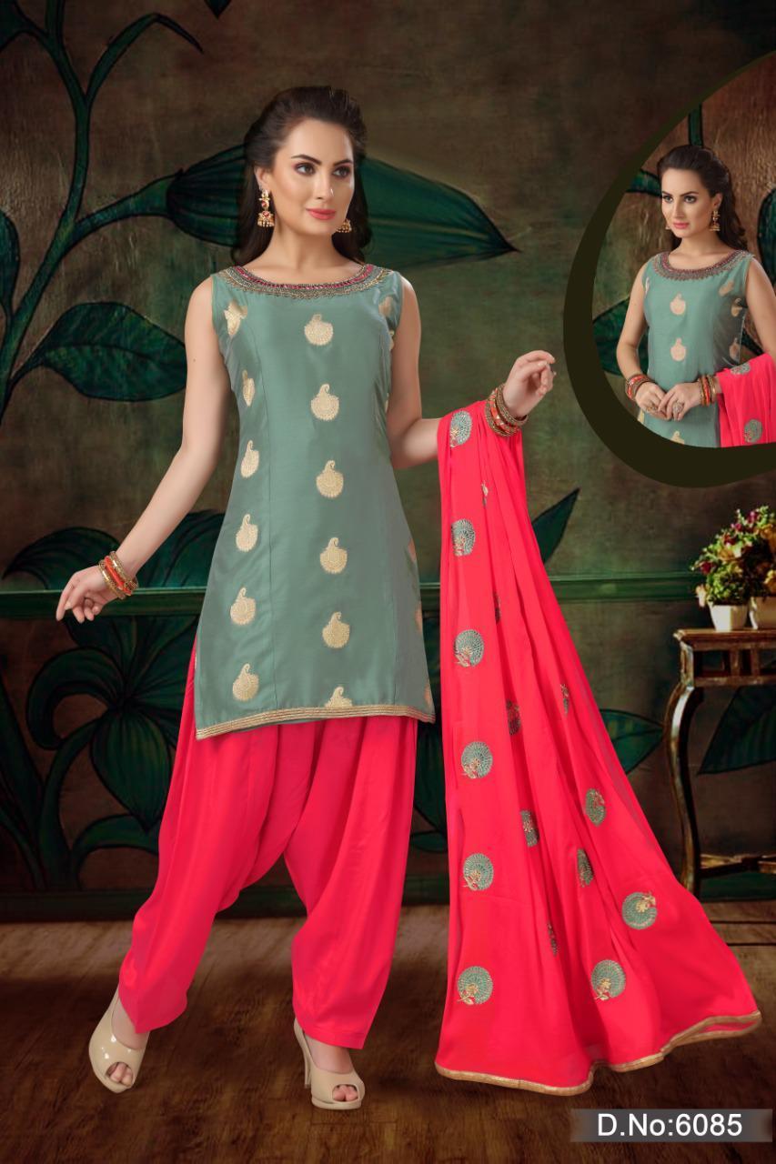 Ethnic Wear Salwar Kameez With Cream And Blue Colour Combination Decoration  Material: Ribbons at Best Price in Madurai | Fashion Finesse