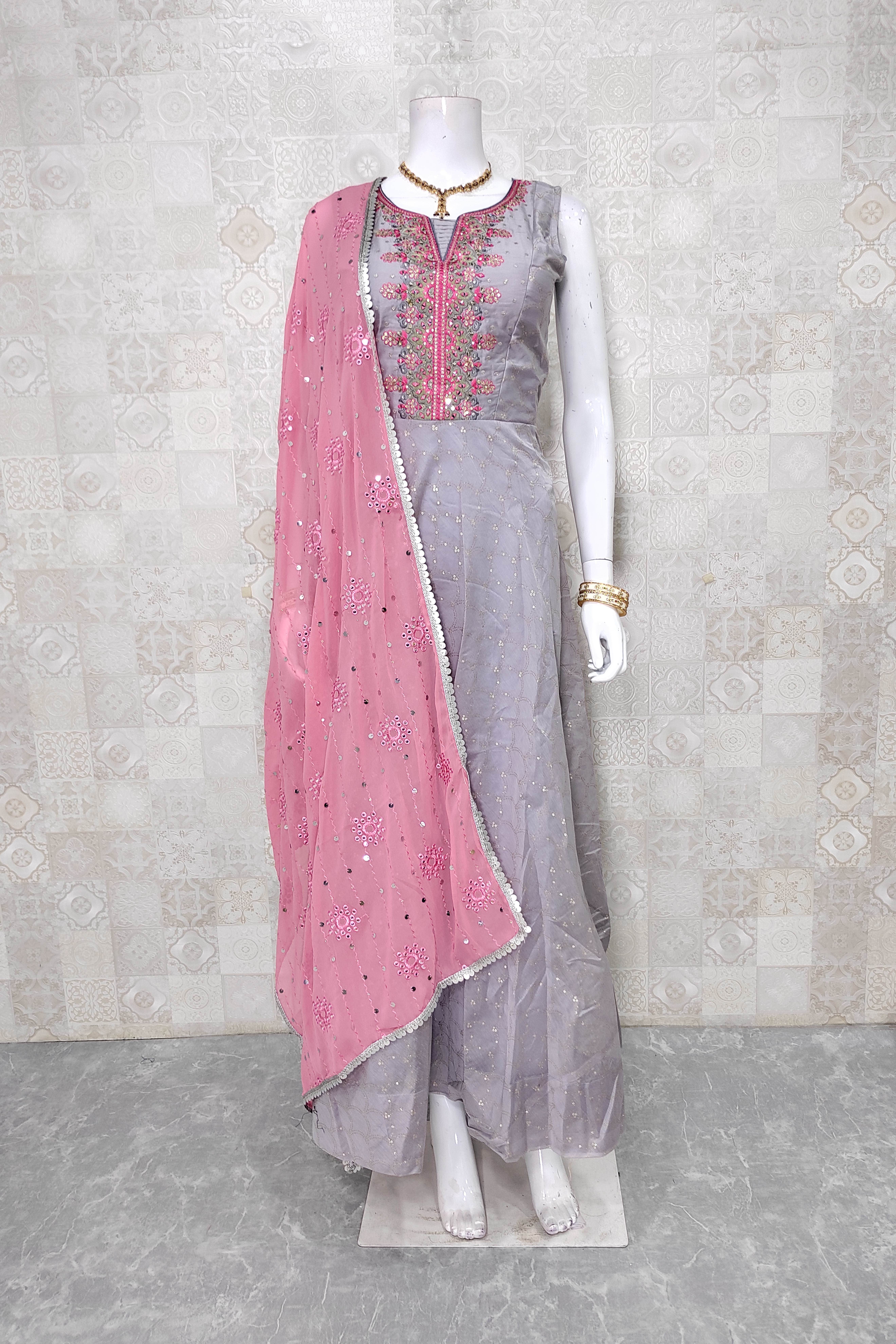 GREY BALL GOWN – Ricco India