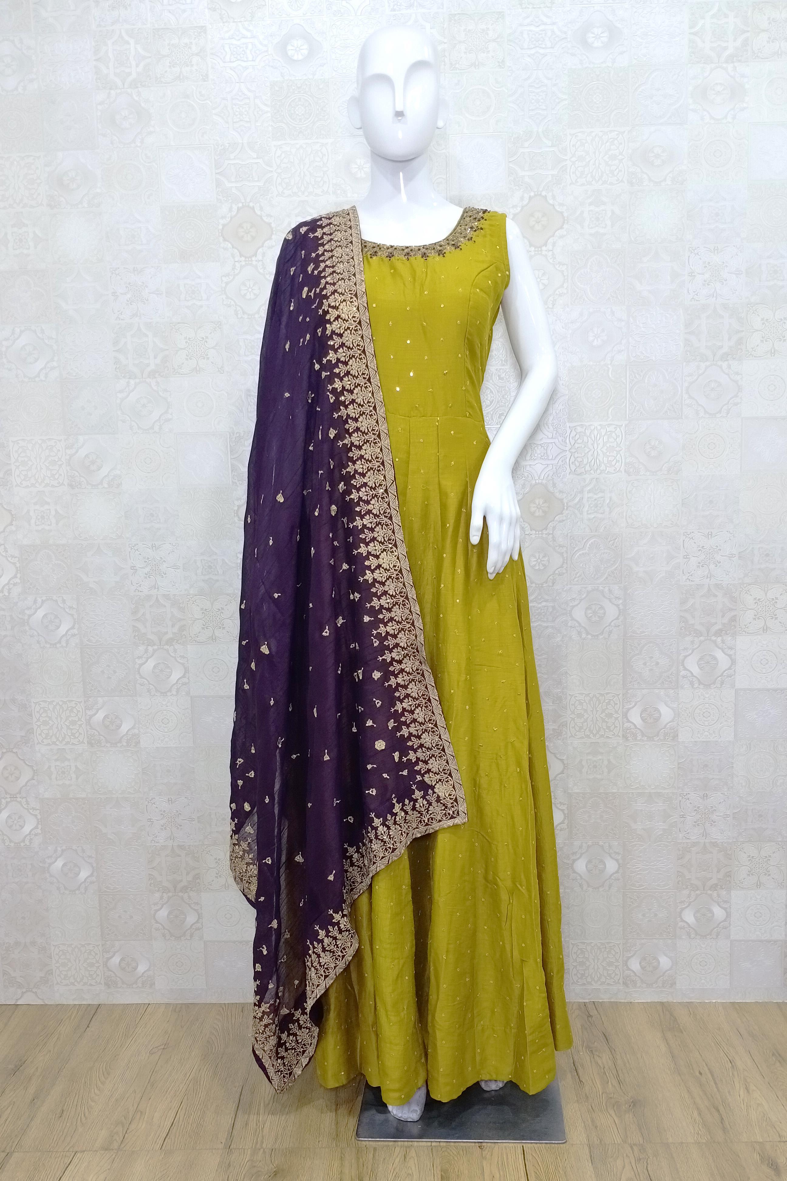 Jaam Silk Cotton Embroidery Unstitched Suit Set