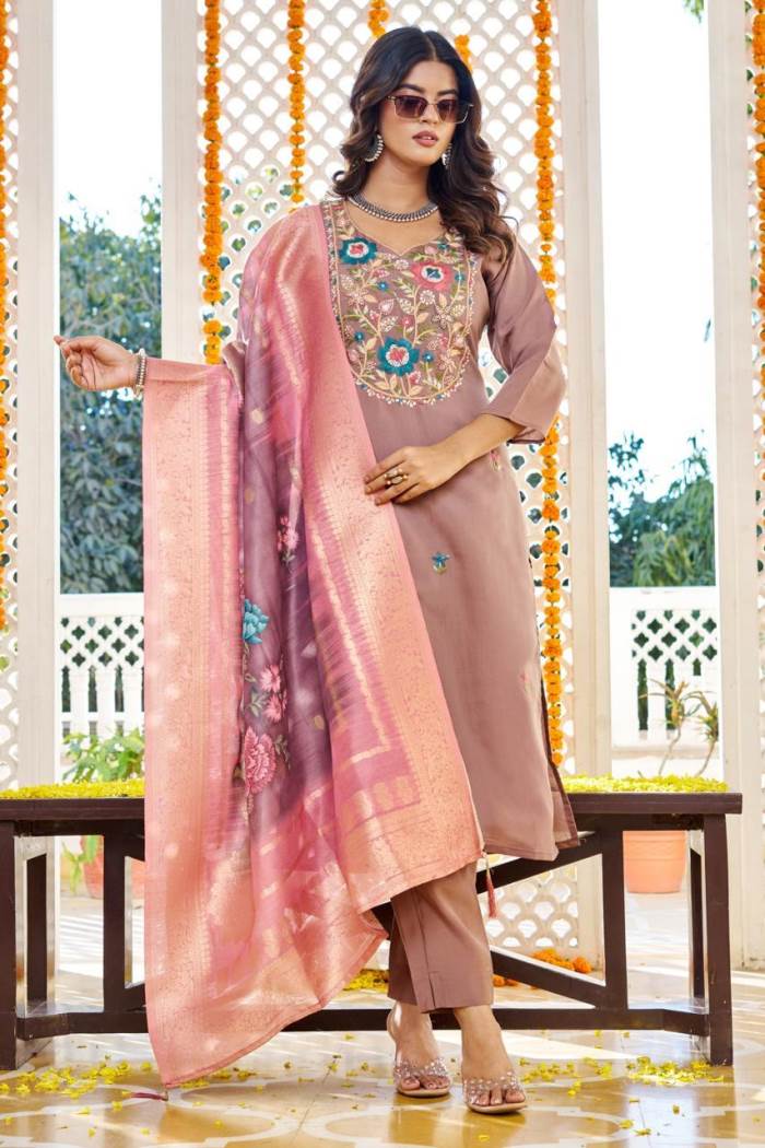 Ciku Color Party Wear Designer Kurti Set