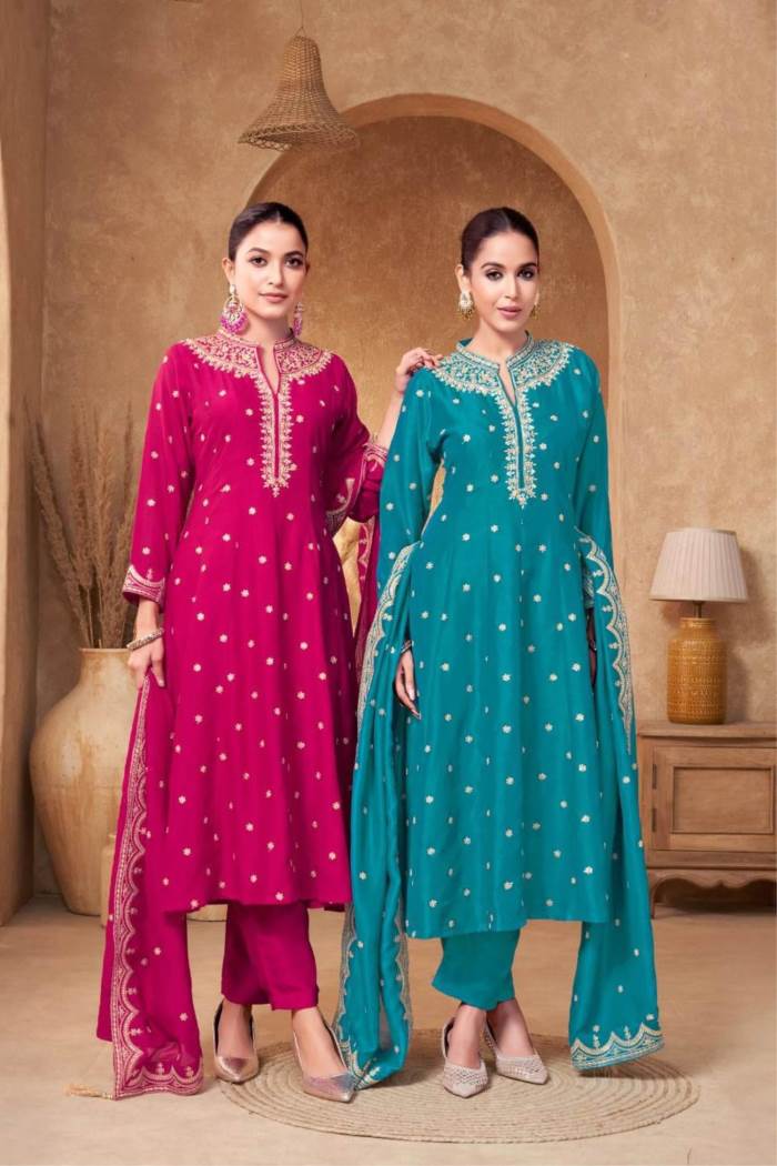 Rama Color Party Wear Designer Anarkali Suit