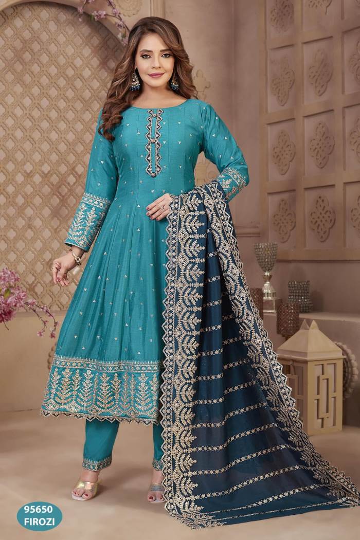 Rama Color Party Wear Designer Straight Long Suit
