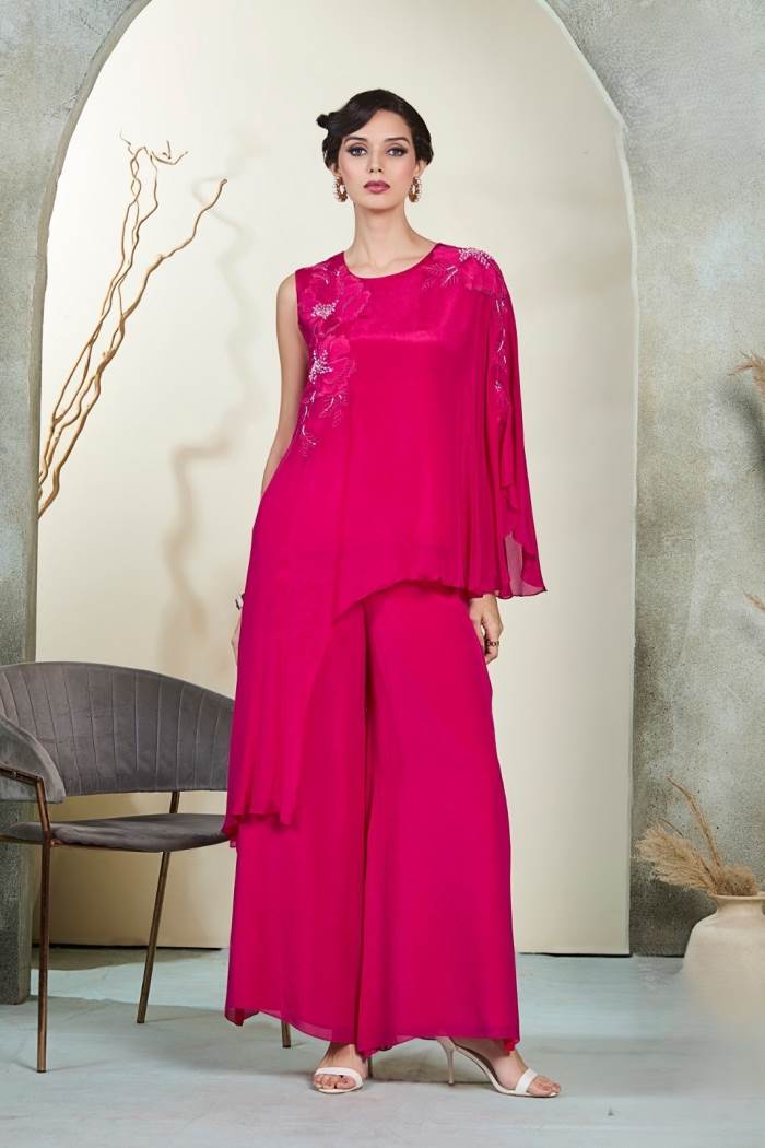 Pink Color Designer look Indo-western Outfit