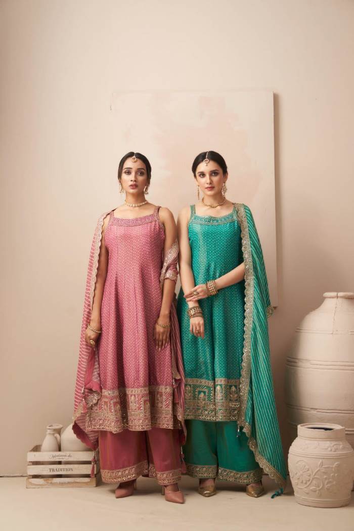 Onion Color Party Wear Designer Anarkali Suit