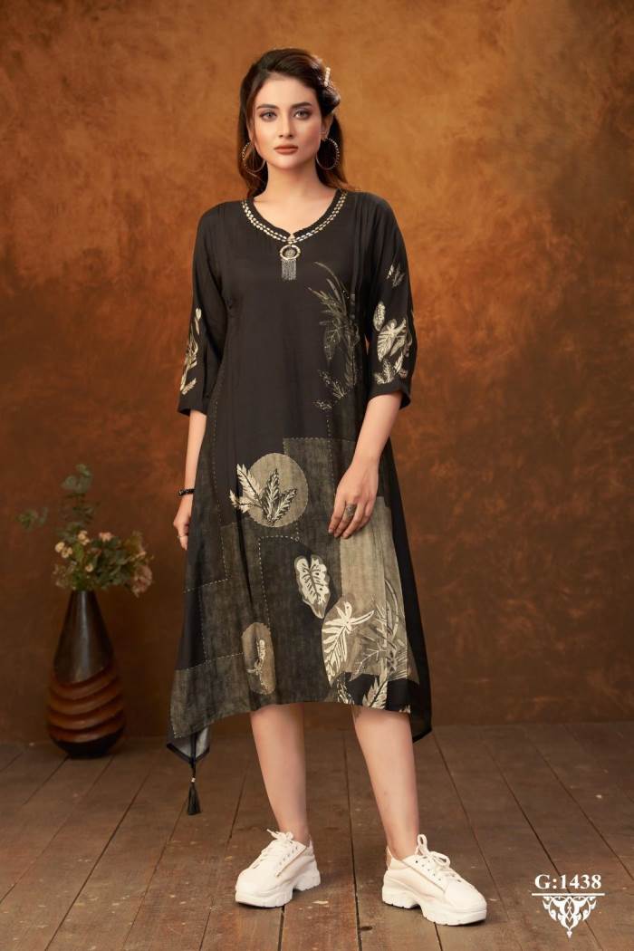 Black Color Casual wear Kurti