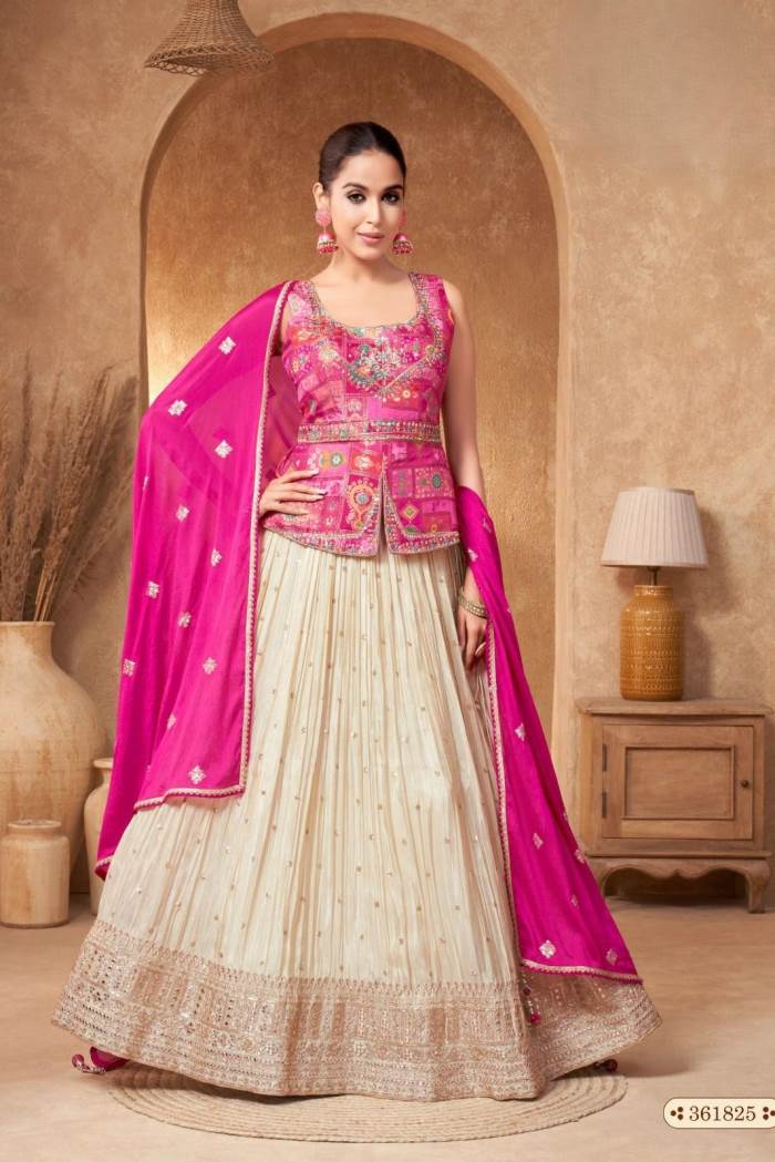 Rani Color Party Wear Designer Lehenga Choli