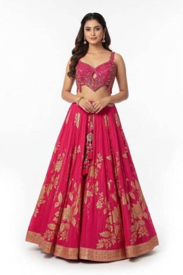 Rani Color Party Wear Designer Lehenga Choli