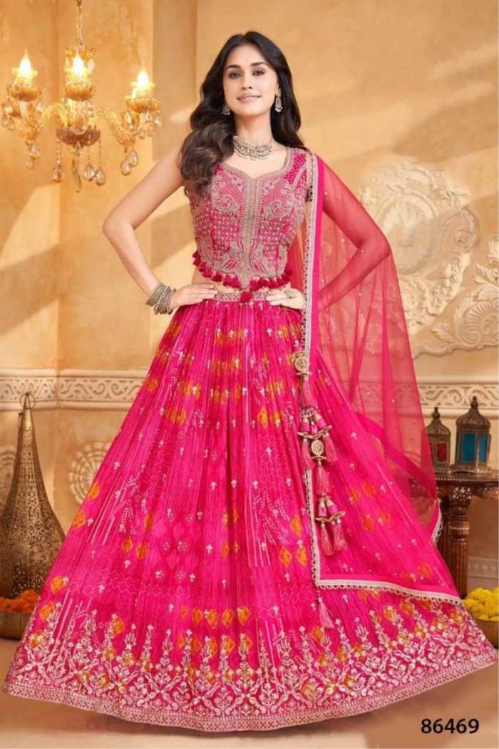 Rani Color Party Wear Designer Lehenga Choli