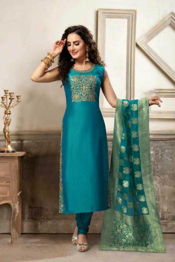 Rama Color Party Wear Designer Straight Long Suit