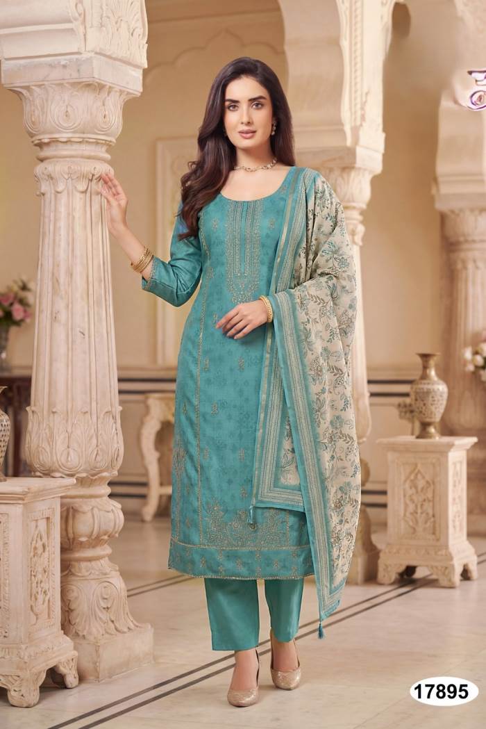 Sky Blue Color Straight Dress with Dupatta