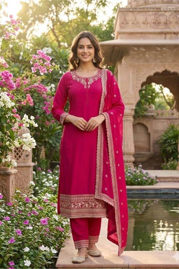 Rani Color Party Wear Designer Pent Suit