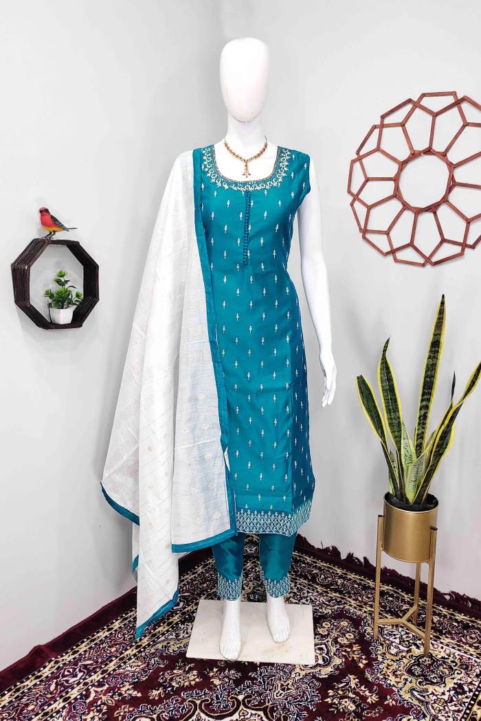Rama Color Party Wear Designer Straight Long Suit