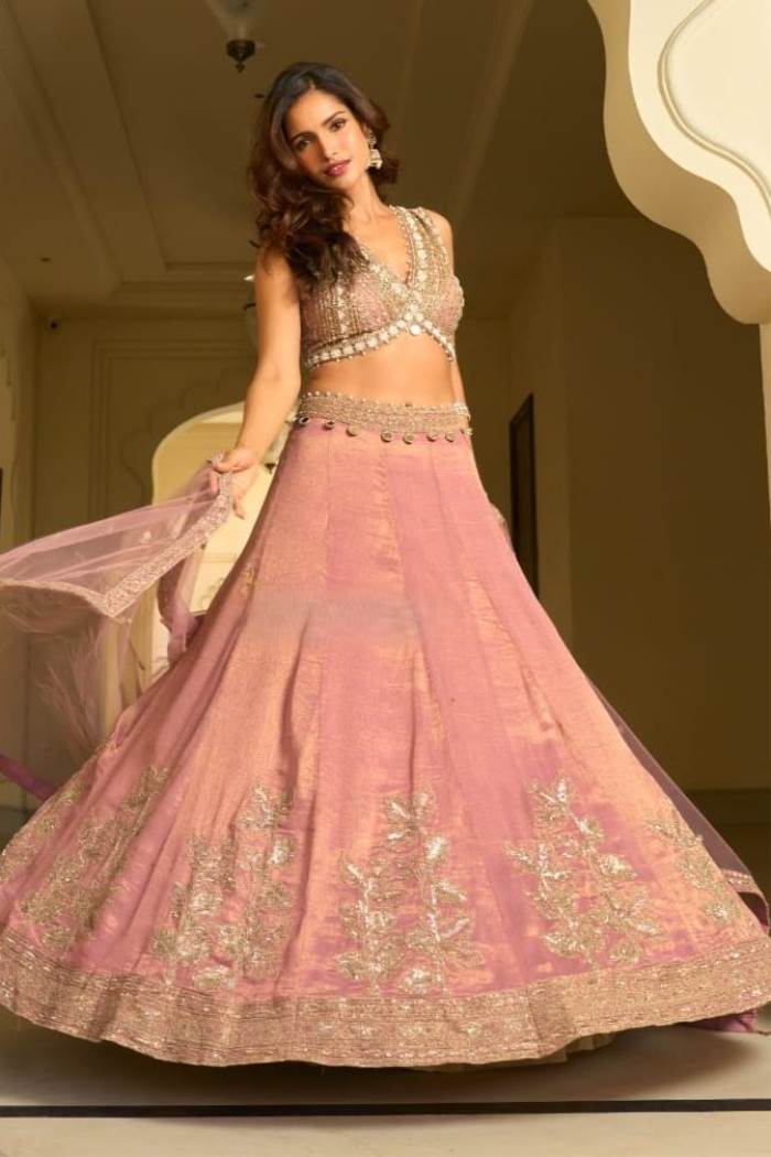 Cream Color Wedding wear Designer Lehenga Choli