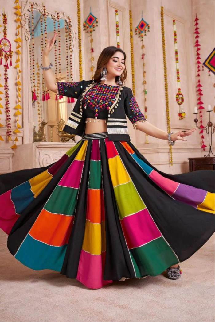 Multi Color Navratri Collection Designer Chaniya Choli