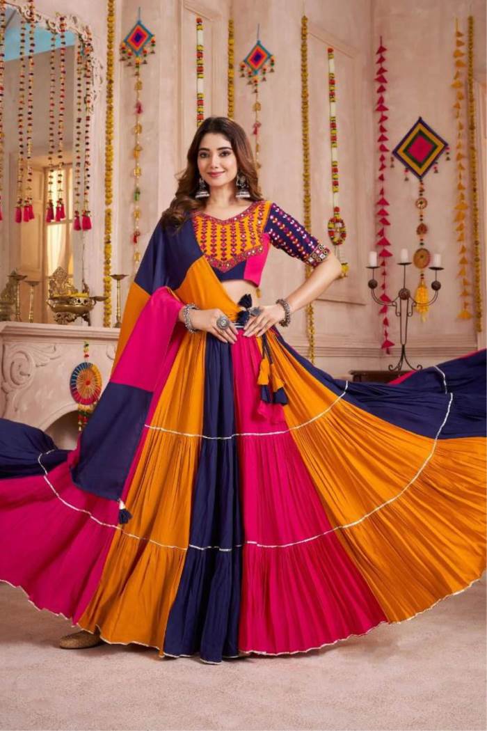 Multi Color Navratri Collection Designer Chaniya Choli