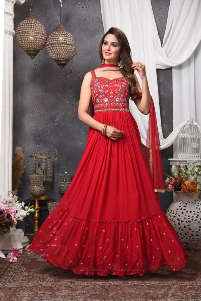 Rani Color Party Wear Readymade Gown