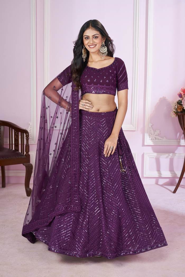 Purple color Designer Lehenga Choli