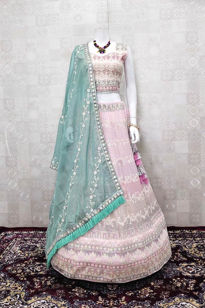 Pink Color Wedding Collection Designer Lehenga Choli