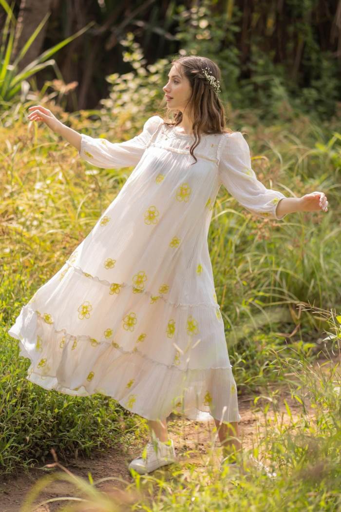 Beige Color summer collection Designer Kurti