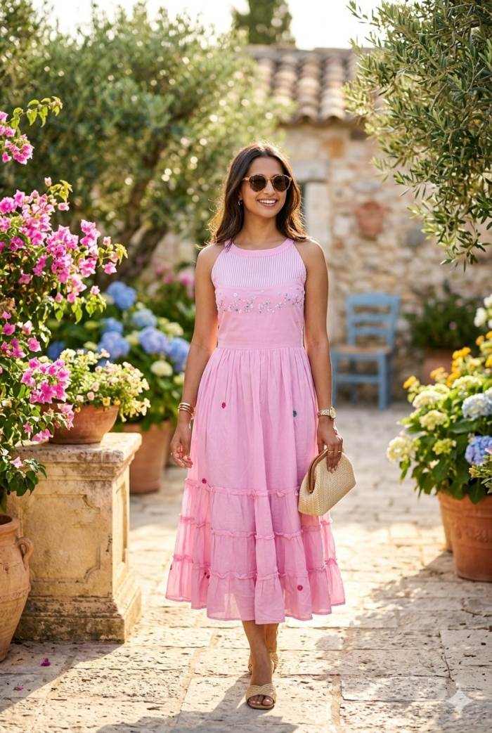 Pink Color summer collection Designer Kurti