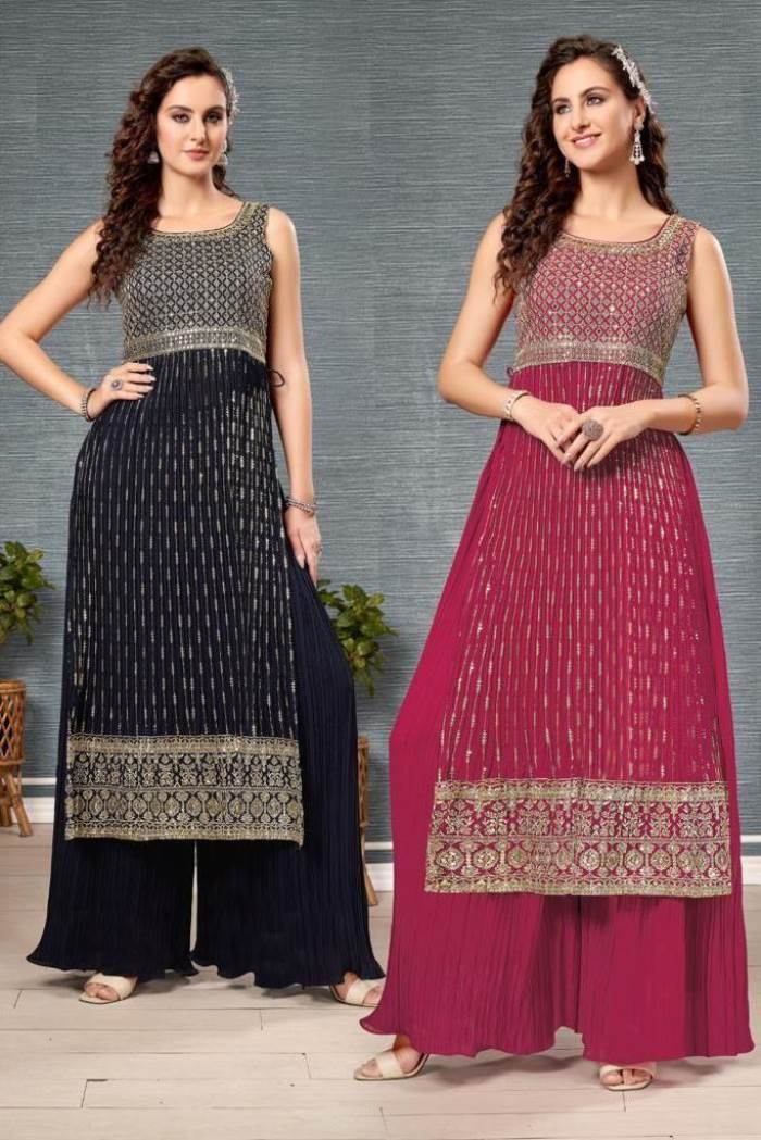 Top & Bottom Sets - Mirror Work - Indo-Western Dresses: Buy Indo-Western  Outfits for Women Online | Utsav Fashion
