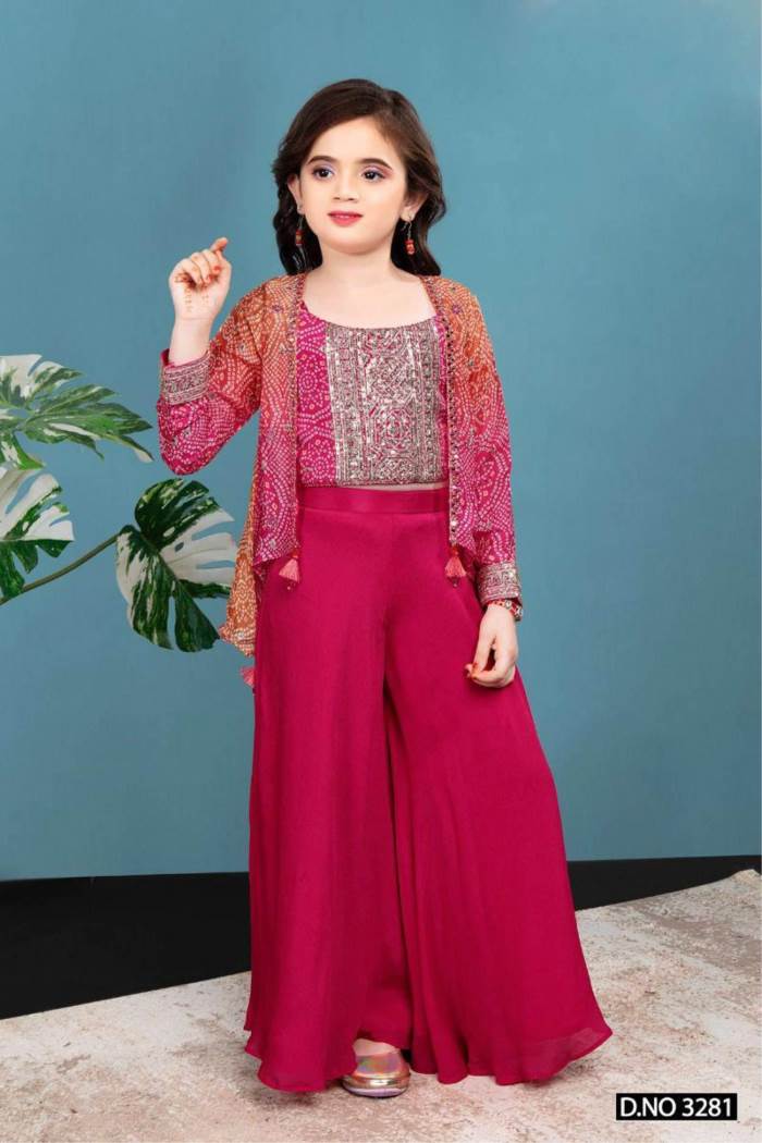 Tomato Color Party Wear Designer Indo-Western Suit