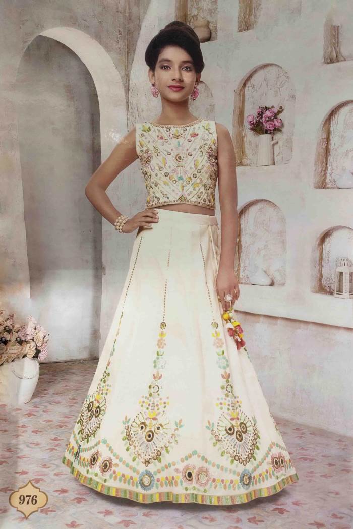 Cream color Wedding Collection Designer Lehenga Choli