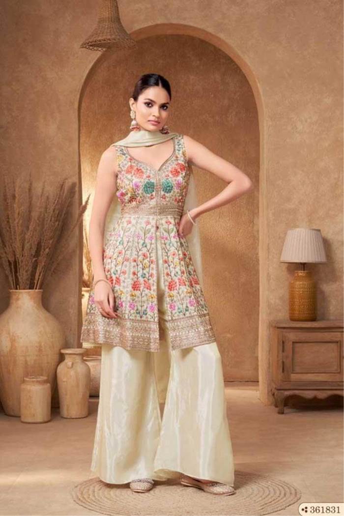 Cream color Wedding collection designer outfit