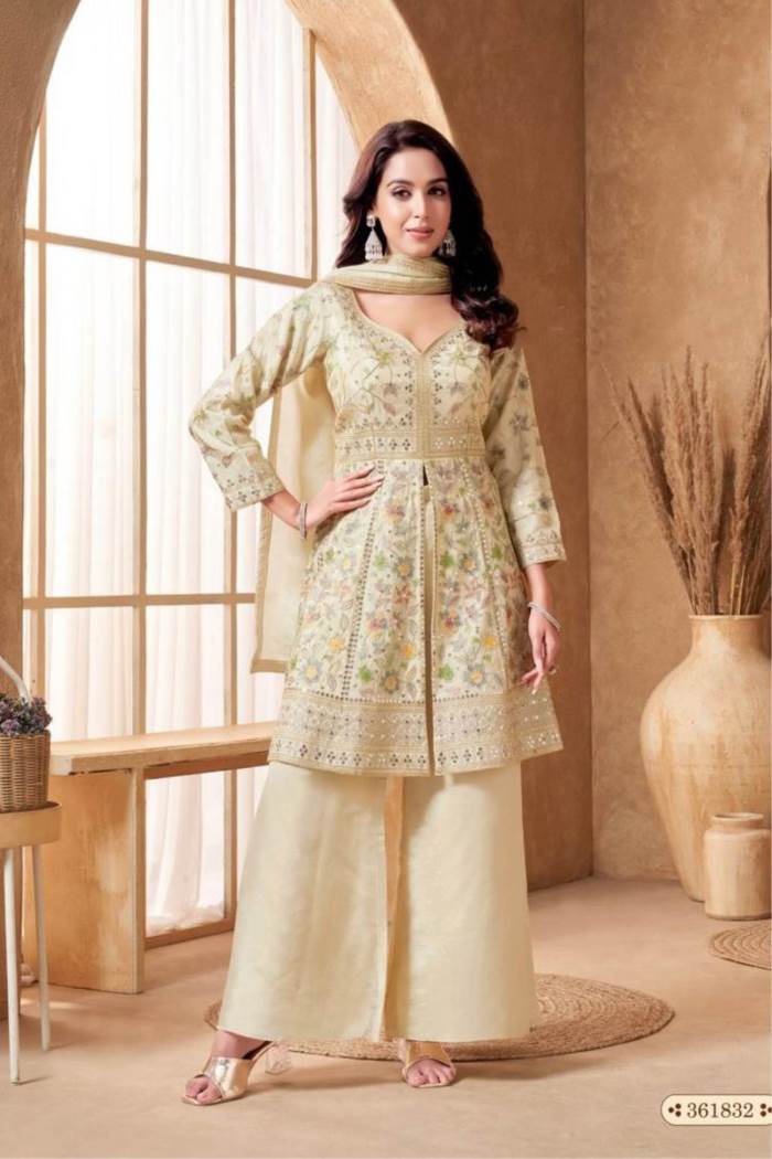 Cream color Wedding collection designer outfit