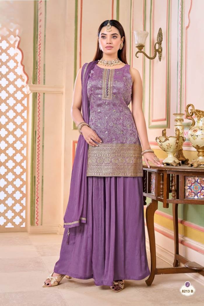 Purple Color indo-western Outfit for wedding