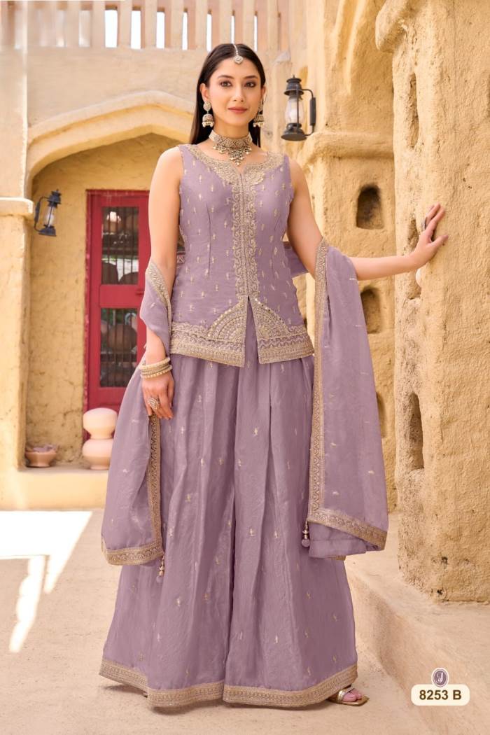 Light Purple Color indo-western Outfit for wedding