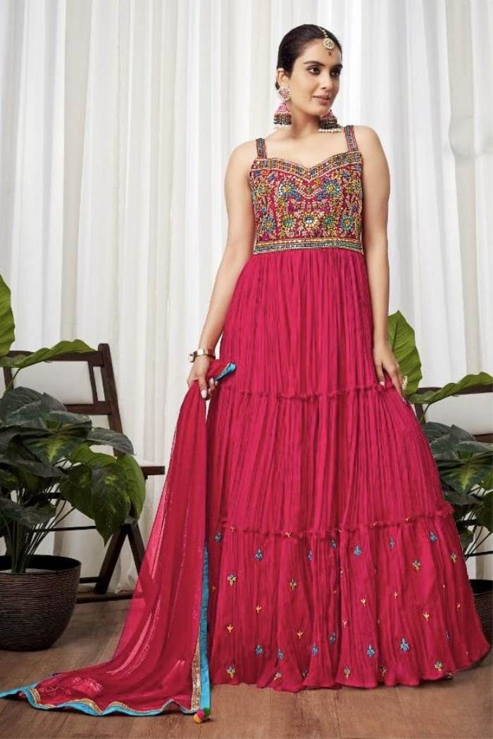 Rani Color Party Wear Designer Gown