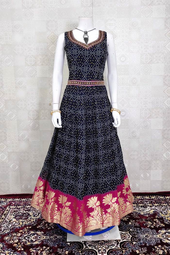 Blue Color Party Wear Designer Gown 