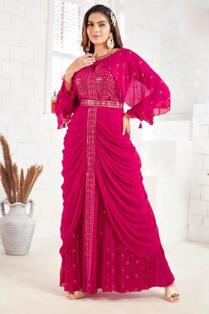 Rani Color Party Wear Designer Gown