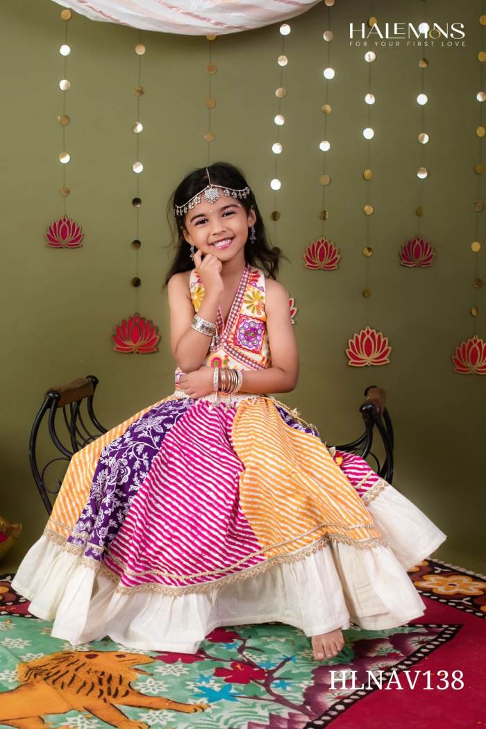 Multi color designer Kids Chaniya choli for navratri