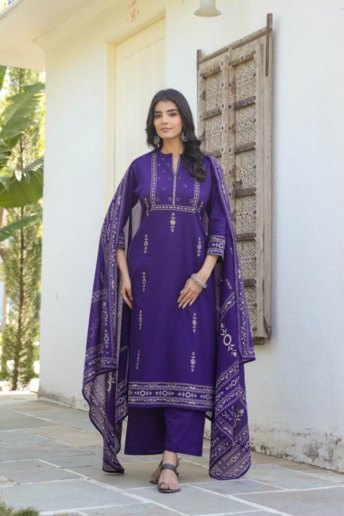 Purple Color Casual Wear Designer Pent Suit